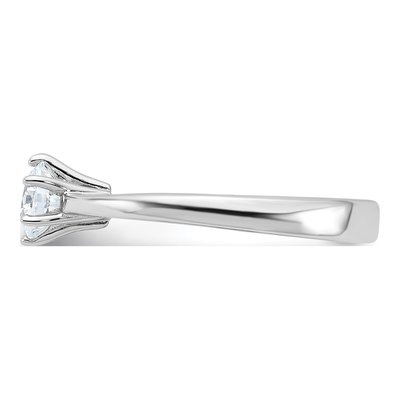 Sterling Silver CZ Engagement Ring – view 4