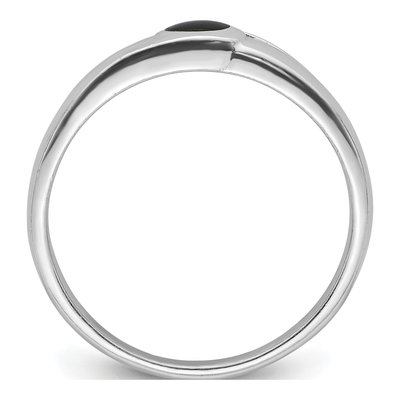 Sterling Silver Onyx Ring – view 3