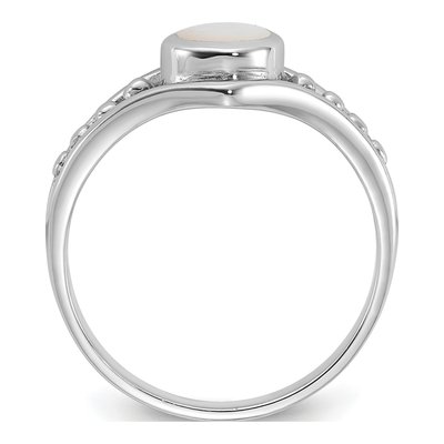 Sterling Silver Mother of Pearl Ring – view 2