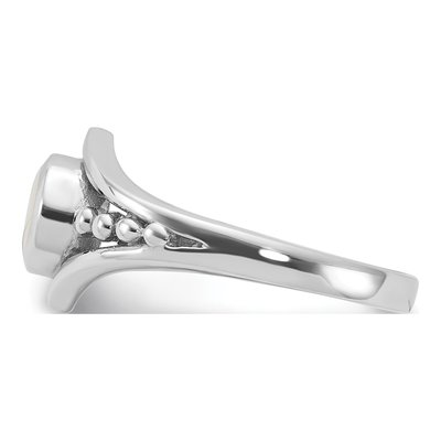 Sterling Silver Mother of Pearl Ring – view 3