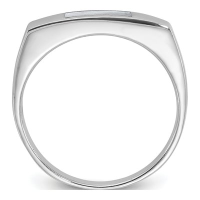 Sterling Silver Mother of Pearl Inlay Ring – view 2