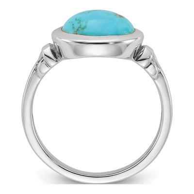 Sterling Silver Turquoise Ring – view 3
