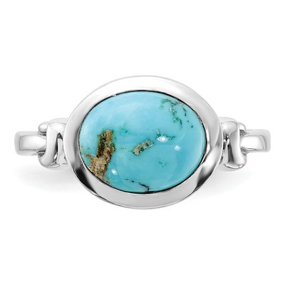 Sterling Silver Turquoise Ring – view 5