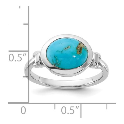 Sterling Silver Turquoise Ring – view 6