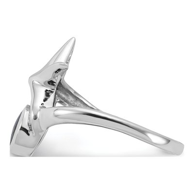 Sterling Silver Abalone Starfish Ring – view 3
