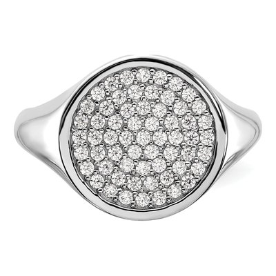 Men's Sterling Silver CZ Cluster Ring – view 5