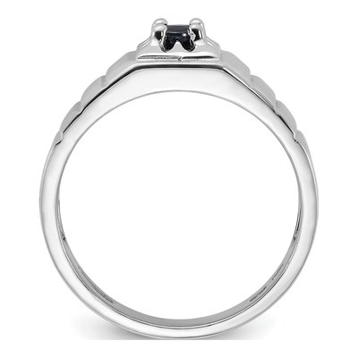 Men's Sterling Silver Sapphire Ring – view 3