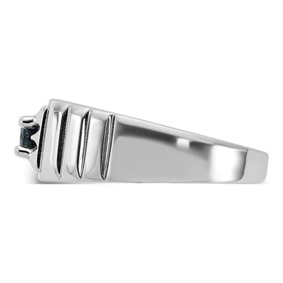 Men's Sterling Silver Sapphire Ring – view 5