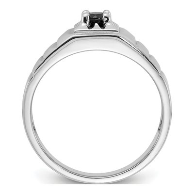 Men's Sterling Silver Onyx Ring – view 3