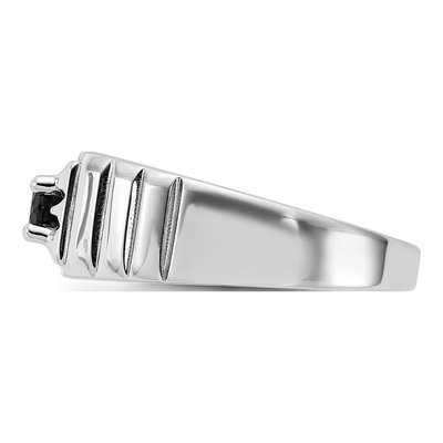 Men's Sterling Silver Onyx Ring – view 4
