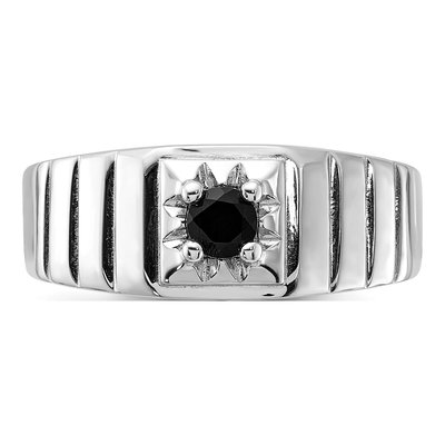 Men's Sterling Silver Onyx Ring – view 5