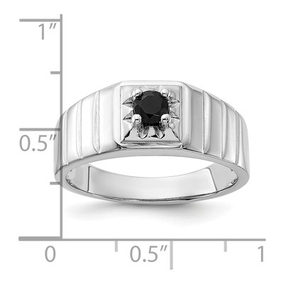Men's Sterling Silver Onyx Ring – view 6