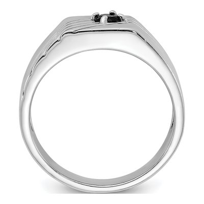 Men's Sterling Silver Onyx Signet Ring – view 3
