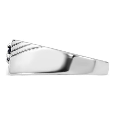 Men's Sterling Silver Onyx Signet Ring – view 4