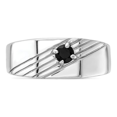 Men's Sterling Silver Onyx Signet Ring – view 5