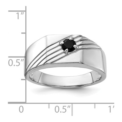 Men's Sterling Silver Onyx Signet Ring – view 6