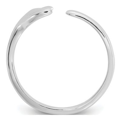Sterling Silver Whale Tail Ring – view 2