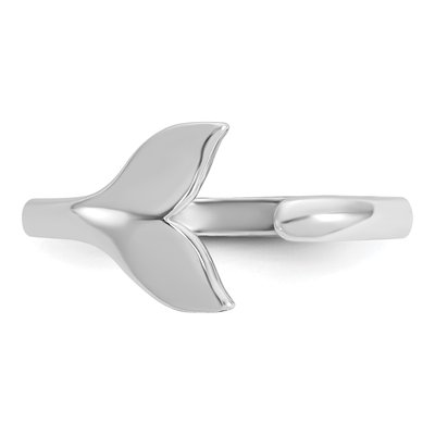 Sterling Silver Whale Tail Ring – view 4
