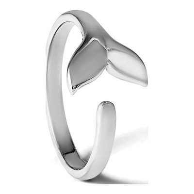 Sterling Silver Whale Tail Ring – view 7