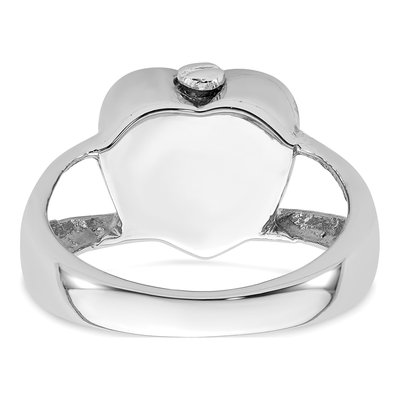 Sterling Silver Heart Ash Holder Ring – view 6