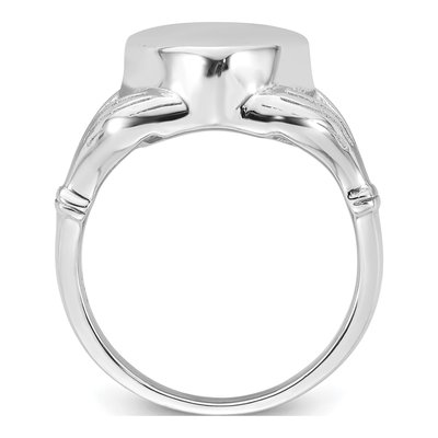 Sterling Silver Claddagh Heart Ash Holder Ring – view 3