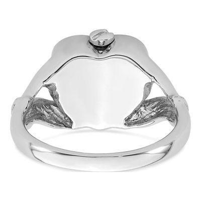 Sterling Silver Claddagh Heart Ash Holder Ring – view 6
