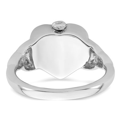 Sterling Silver Celtic Heart Ash Holder Ring – view 6