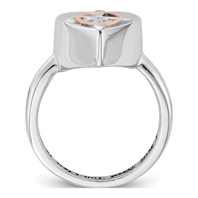Sterling Silver Celtic Heart Ash Holder Ring – view 3