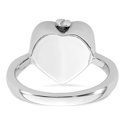 Sterling Silver Celtic Heart Ash Holder Ring – view 6