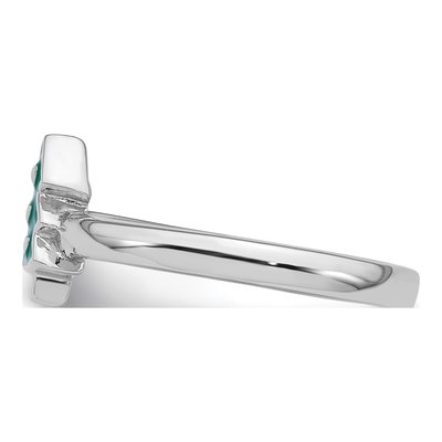 Sterling Silver Girl's Christmas Tree Ring – view 4