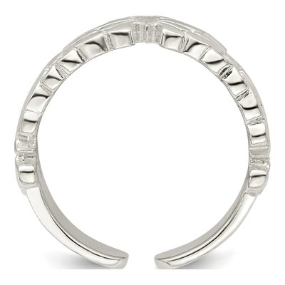 Sterling Silver Butterfly Toe Ring – view 3