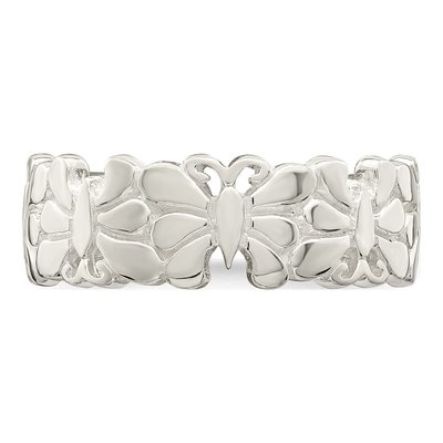 Sterling Silver Butterfly Toe Ring – view 6