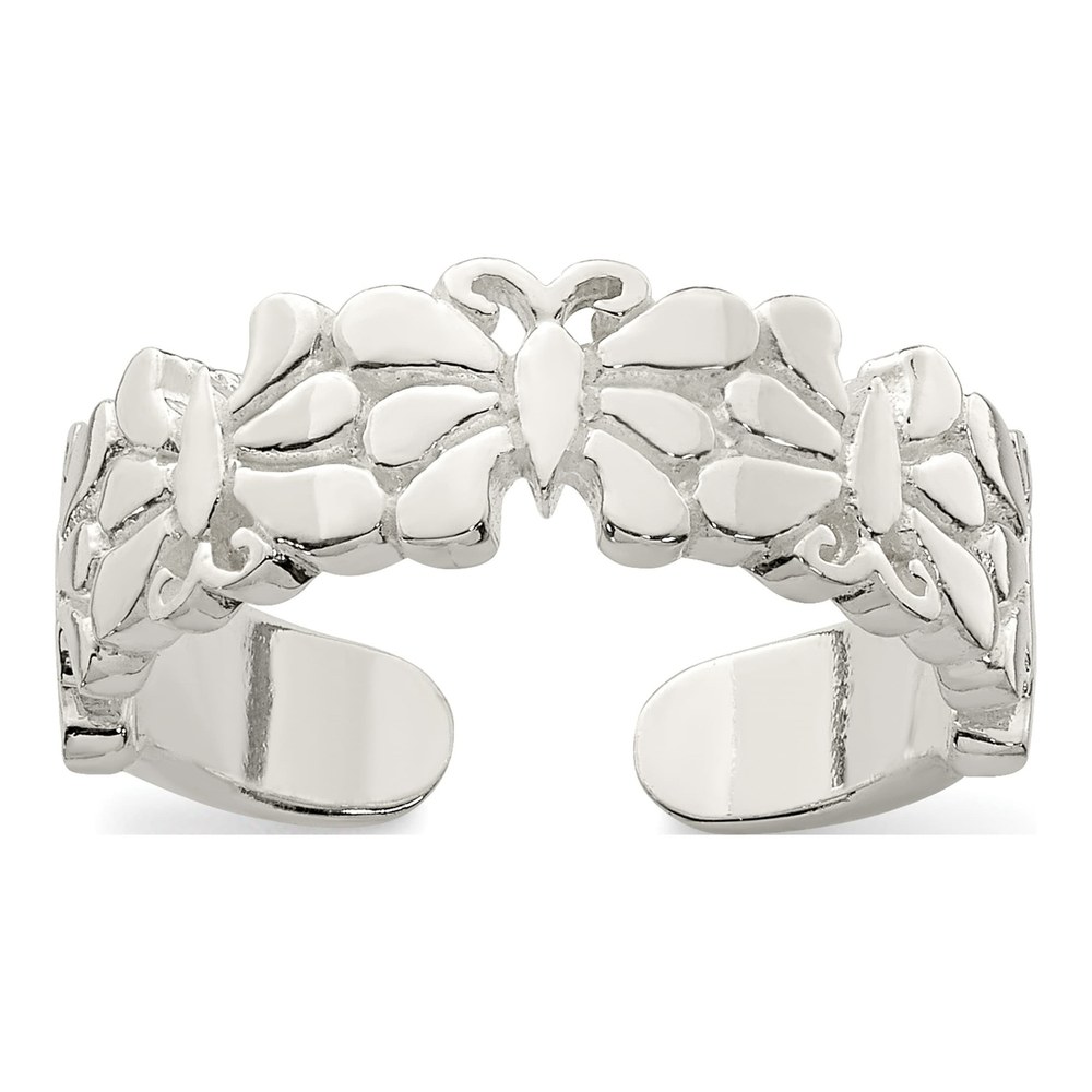 Sterling Silver Butterfly Toe Ring