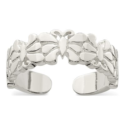 Sterling Silver Butterfly Toe Ring