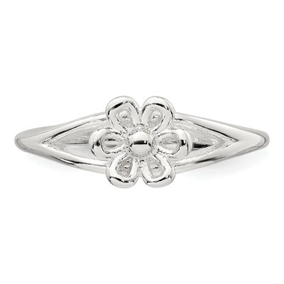 Sterling Silver Flower Toe Ring – view 5