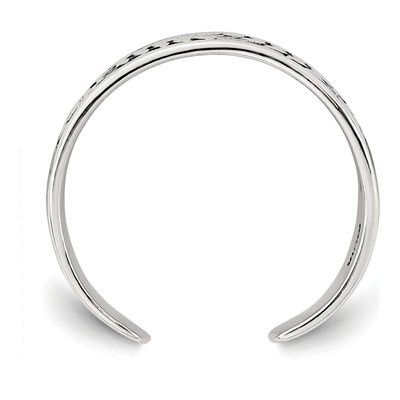 Sterling Silver Leaf Toe Ring – view 3