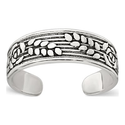 Sterling Silver Leaf Toe Ring