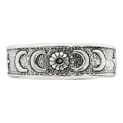 Sterling Silver Moon Star Toe Ring – view 5