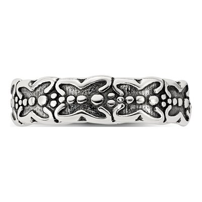 Sterling Silver Butterfly Toe Ring – view 4