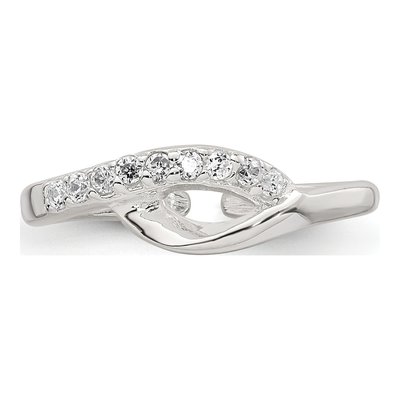 Sterling Silver CZ Adjustable Toe Ring – view 5