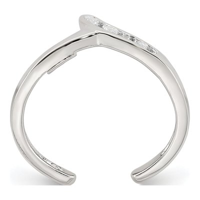 Sterling Silver CZ Toe Ring – view 3