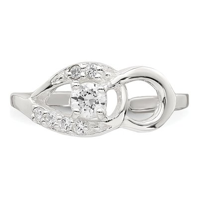 Sterling Silver CZ Fancy Toe Ring – view 5
