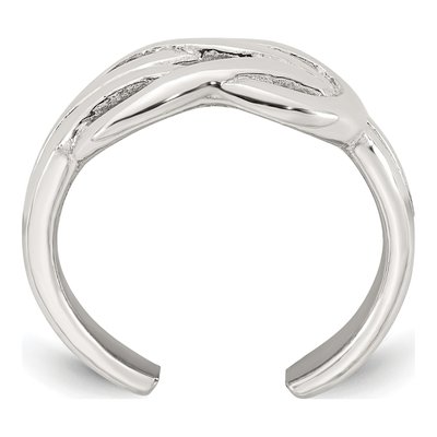 Sterling Silver Infinity Knot Adjustable Toe Ring – view 3