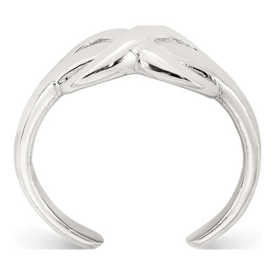 Sterling Silver Infinity Adjustable Toe Ring – view 3