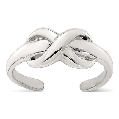 Sterling Silver Infinity Adjustable Toe Ring