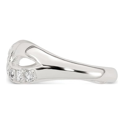 Sterling Silver CZ Infinity Adjustable Toe Ring – view 4