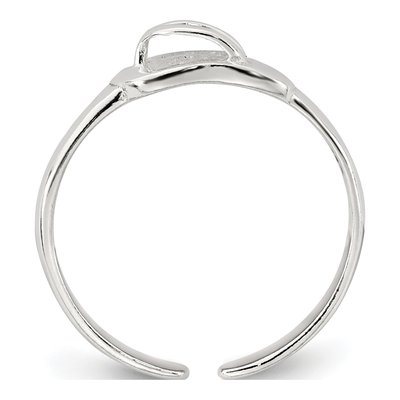Sterling Silver Flip Flop Toe Ring – view 3