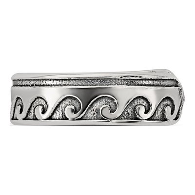 Sterling Silver Wave Toe Ring – view 4