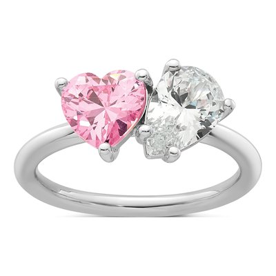 Sterling Silver CZ Heart Ring