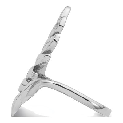 Sterling Silver Leaf Ring – view 4